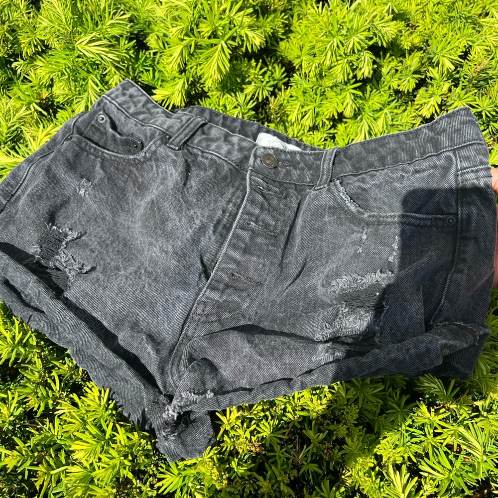 Black Jeans Shorts
